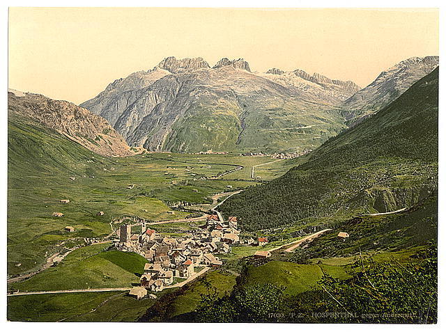 Hospenthal Andermatt Switzerland c1900 OLD PHOTO