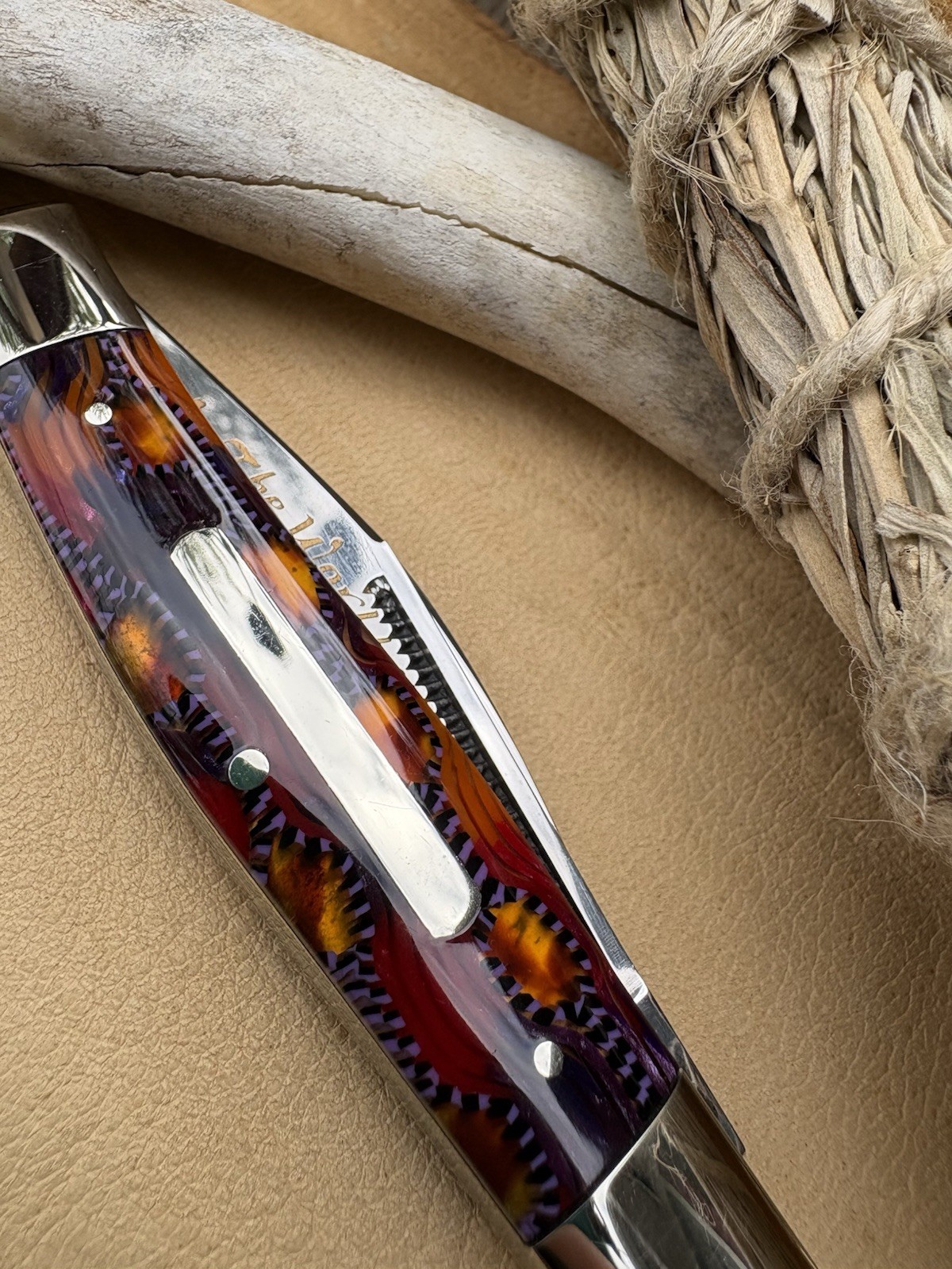🇩🇪VINTAGE Fight’n Rooster 1 of 250 As the World Turns Stockman Knife SOLINGEN