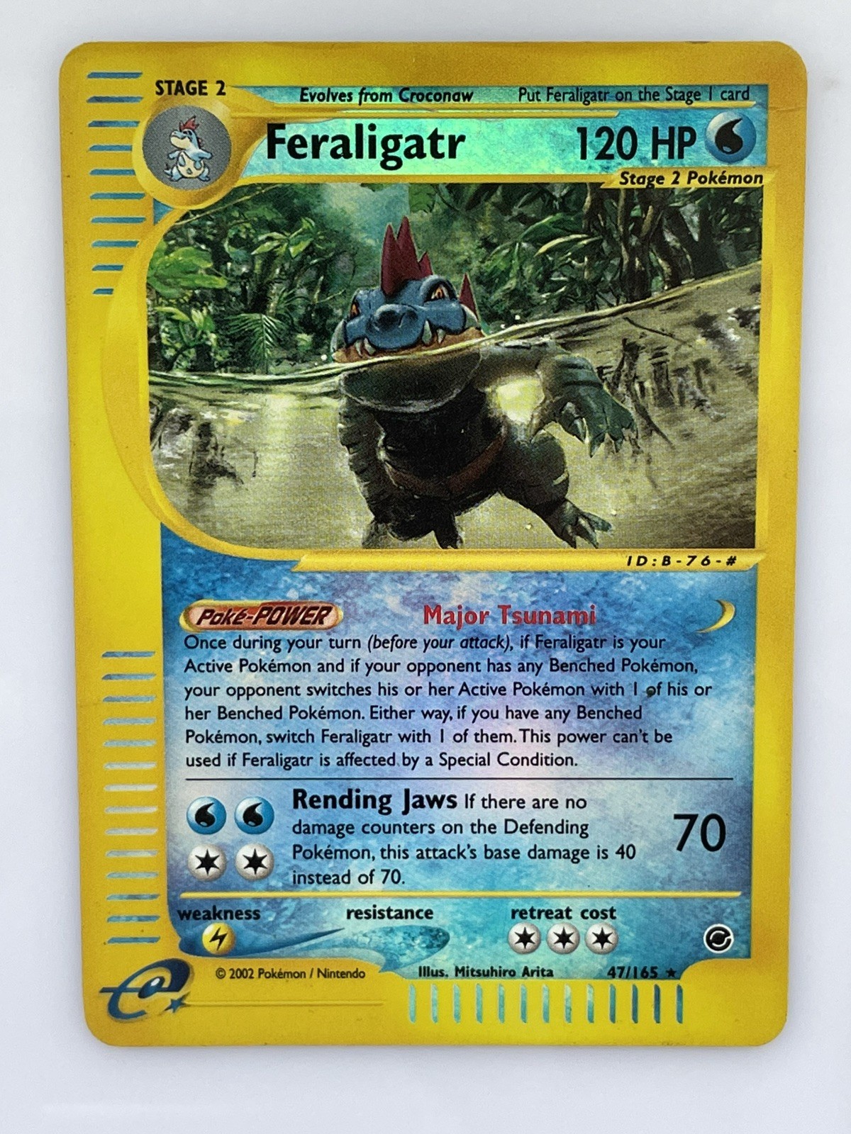 Feraligatr 47/165 Expedition Base Set Reverse Holo Heavily Played (4) 2002