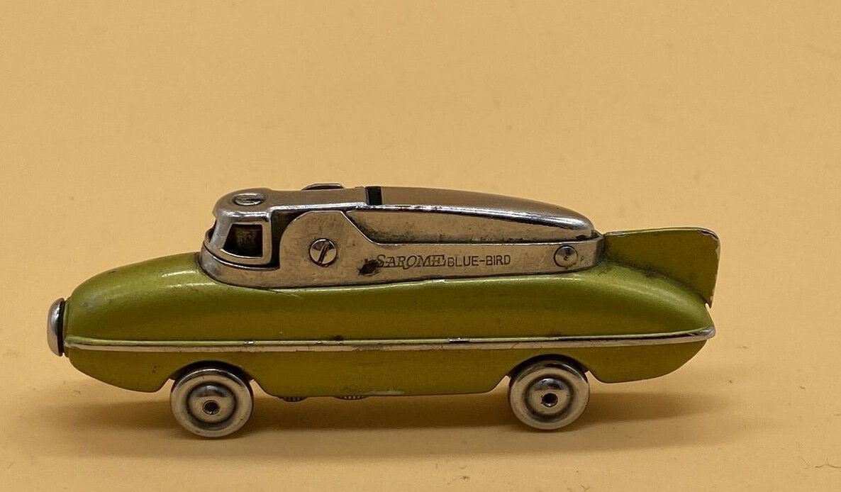 *RARE* Collectible Vintage 1960's Olive Green Sarome Blue-Bird Car Lighter