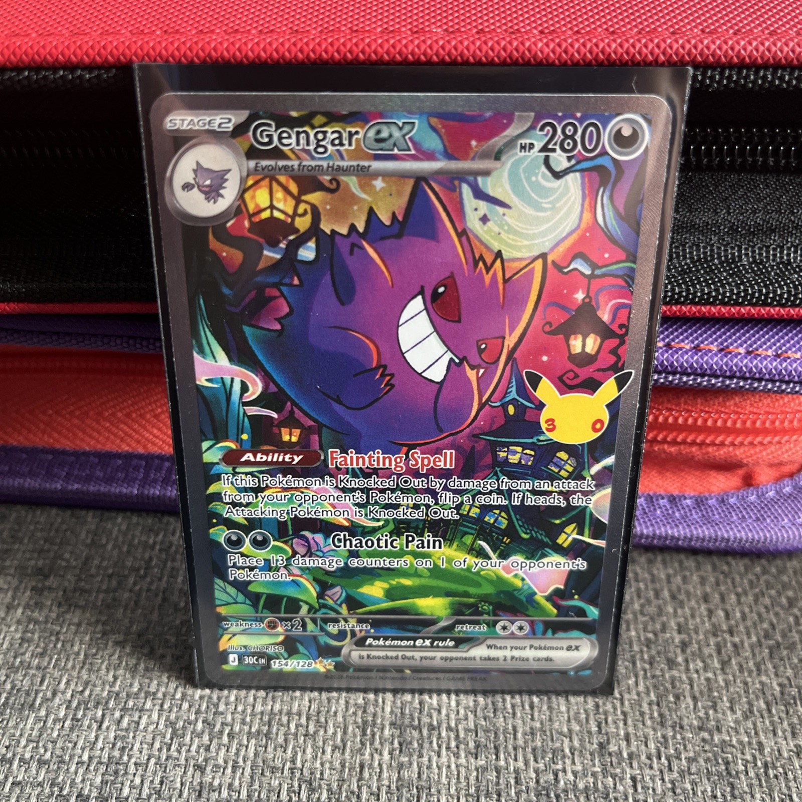 Pokemon 30th Celebrations Anniversary 30C 154/128 Gengar ex SIR