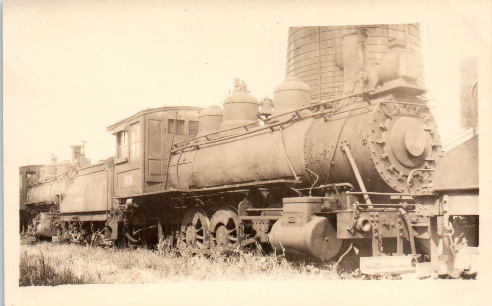 1930s C & W C Railroad Locomotive #305 Augusta Georgia Real Photo Postcard 1930s C & W C Railroad Locomotive #305 Augusta Georgia Real Photo Postcard
