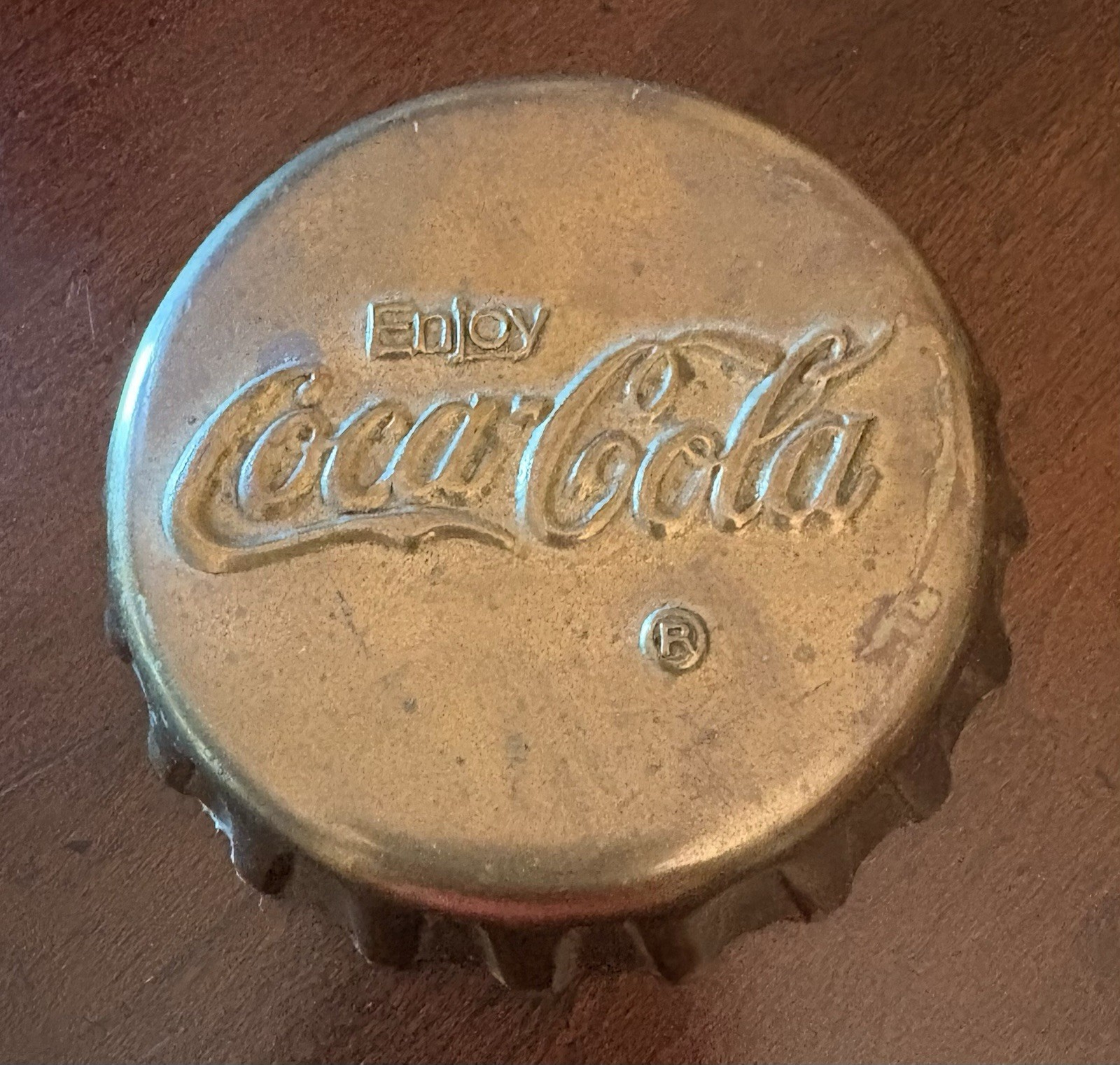 Vintage Coca-Cola Brass Paperweight