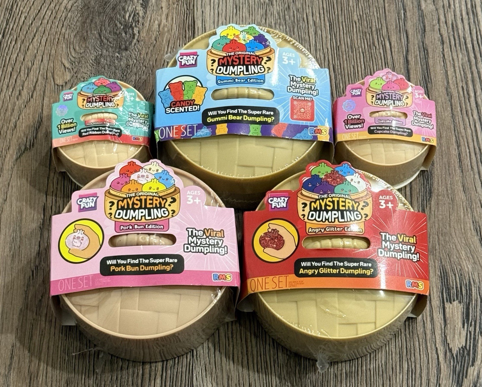 Five Below RMS Viral Squishy Mystery Dumpling Lot Of 5 - 100% Authentic