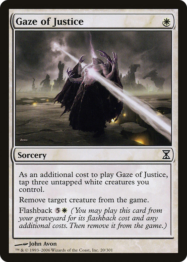 Gaze of Justice [Time Spiral] Magic MTG