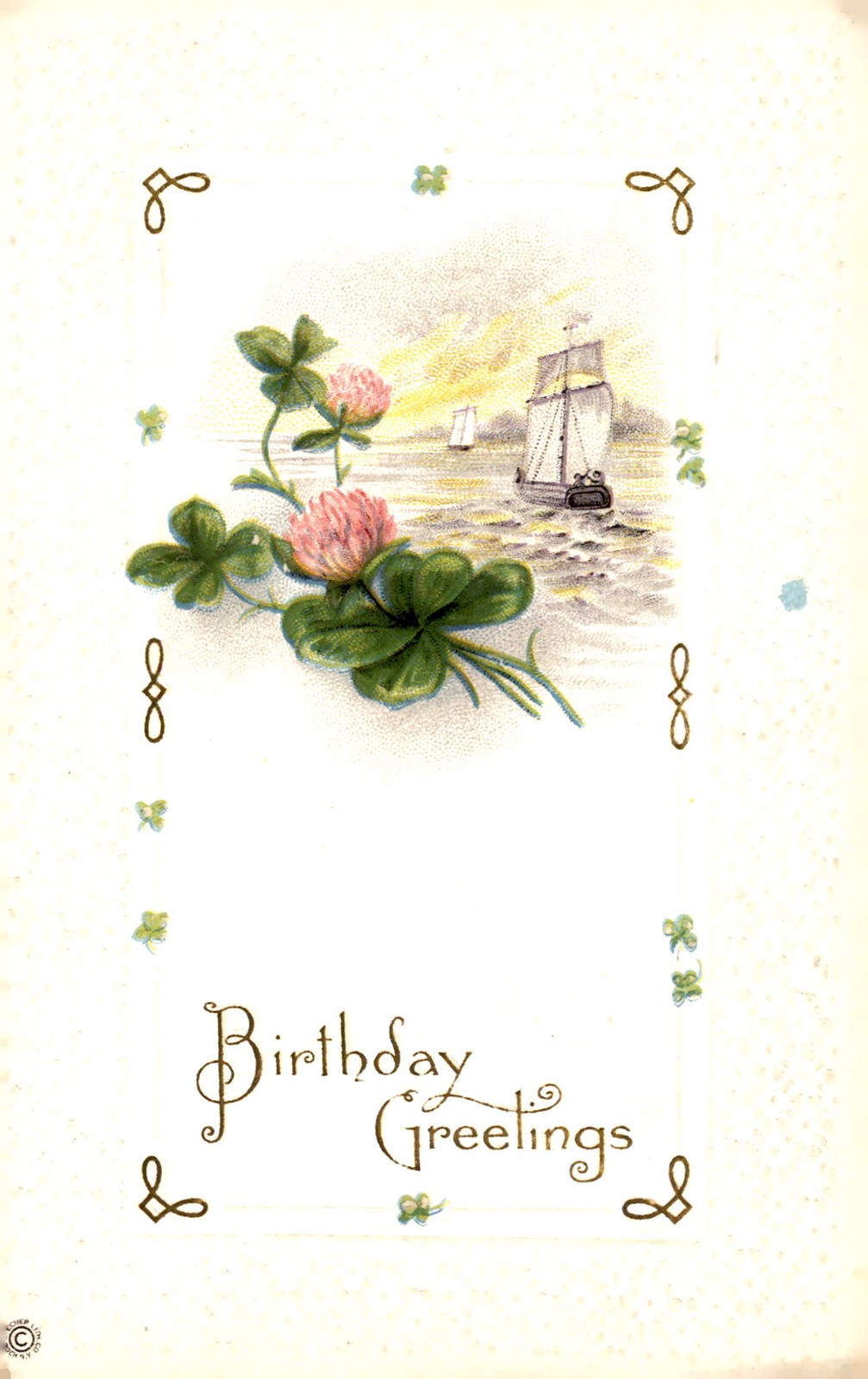 Birthday Greetings to Mama from Dovie, May 13, 1919 Postcard