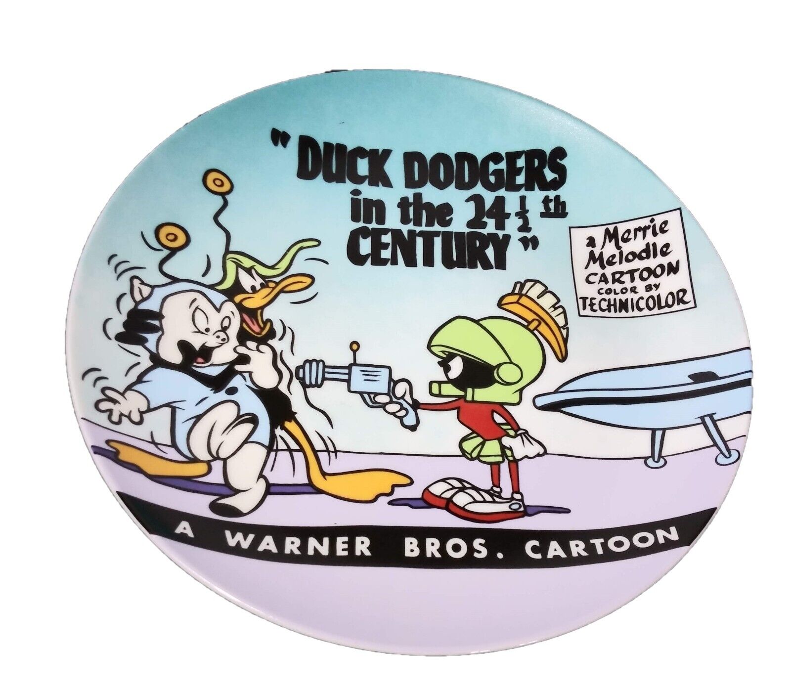 1994 Looney Tunes Classic Lobby Card Duck Dodgers In The 24 1/2 Century Plate