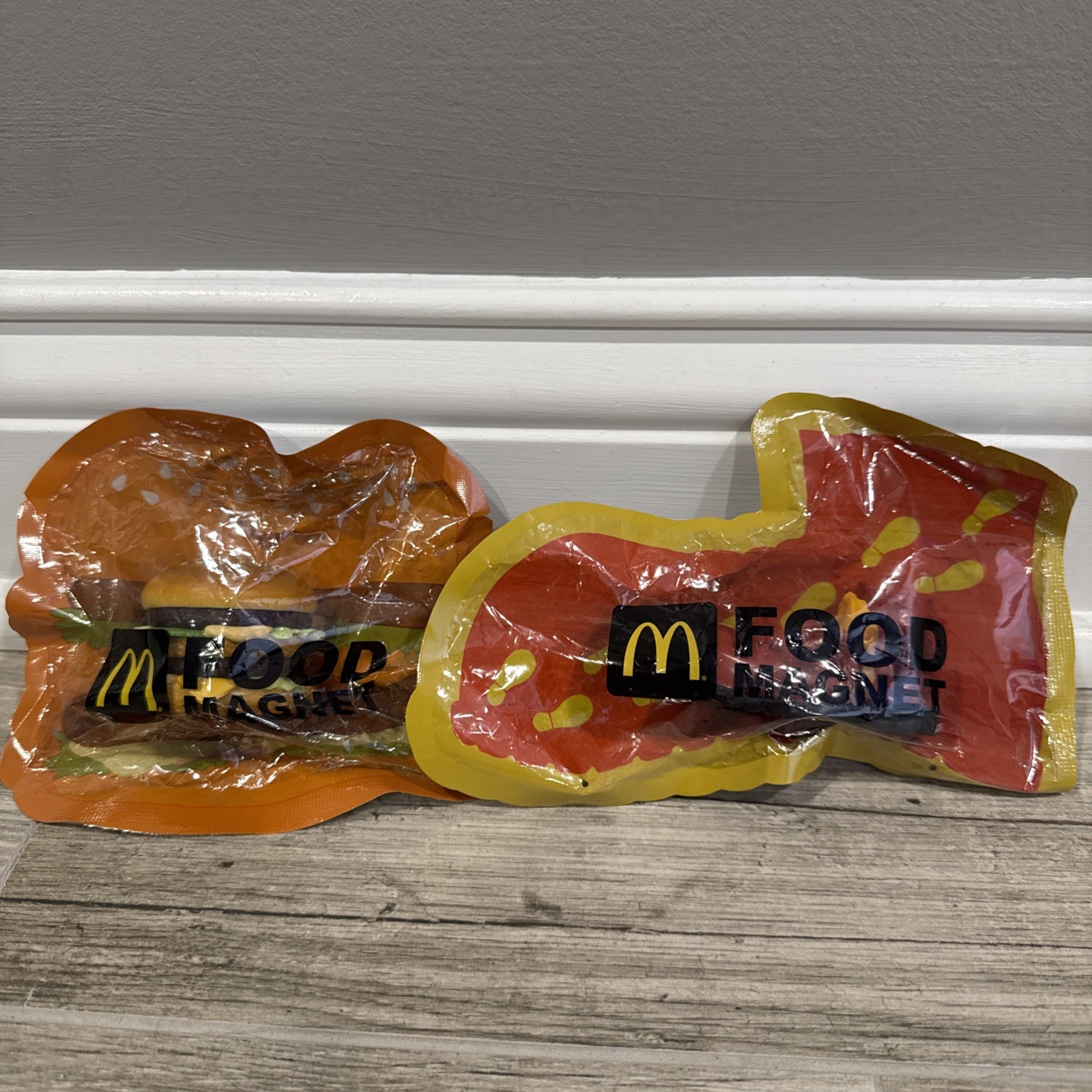 RARE 2012 McDonald’s Japan Food Magnets: 1 Big Mac & 2 Ronald’s Boots
