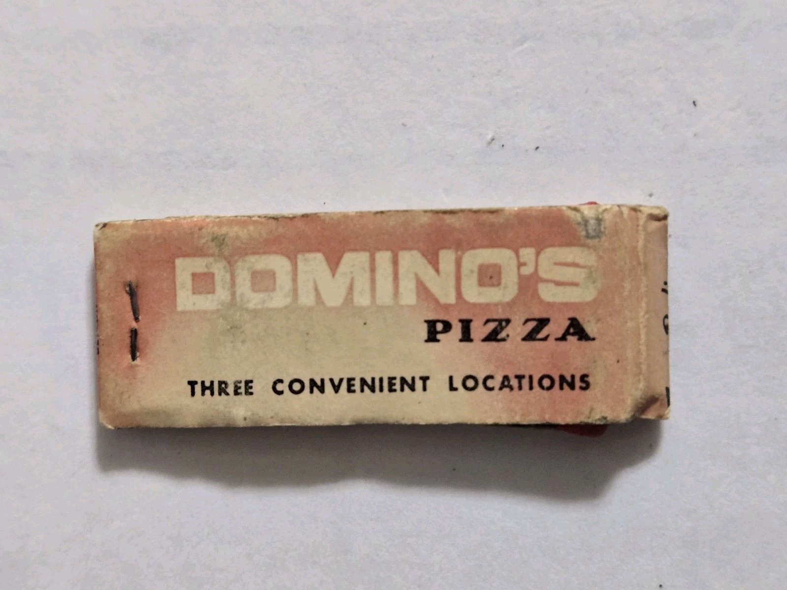 Super Rare Domino's Pizza Matchbook Complete Historic Find Original 3 Stores WRC