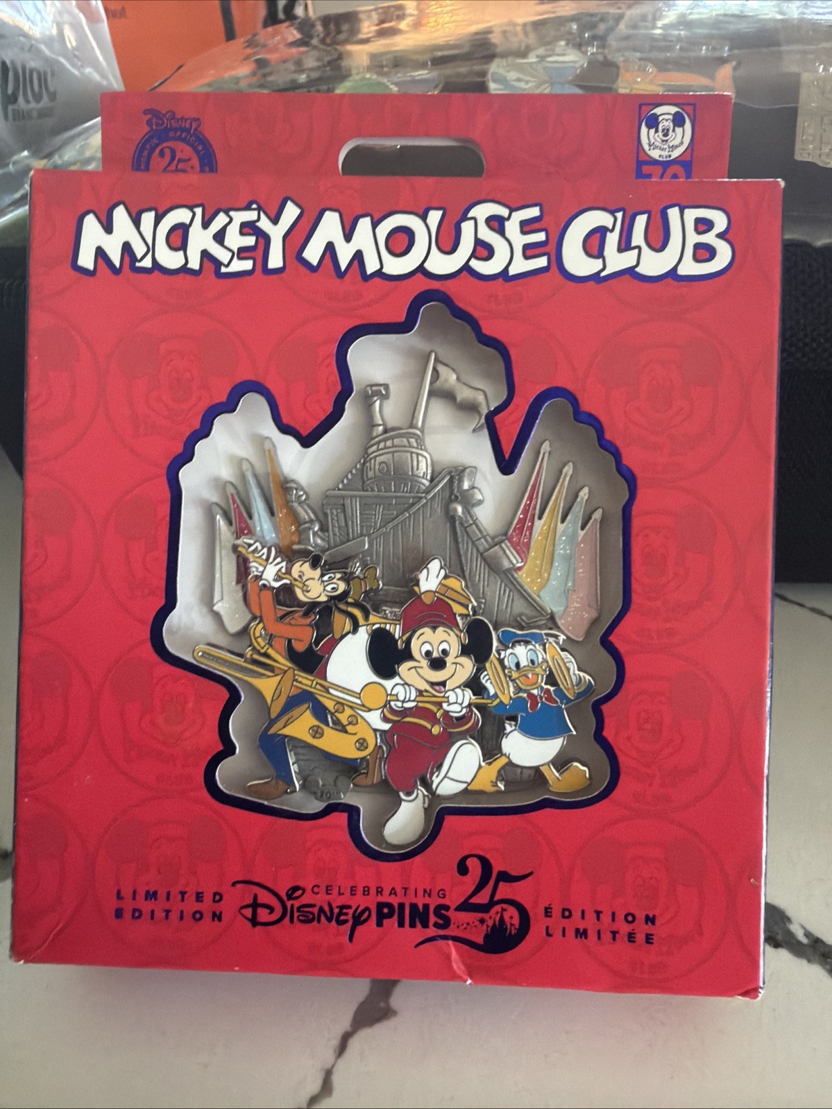 Disney Parks Mickey Mouse Club 70th Band Donald Goofy Mini Jumbo LE 1700 Pin