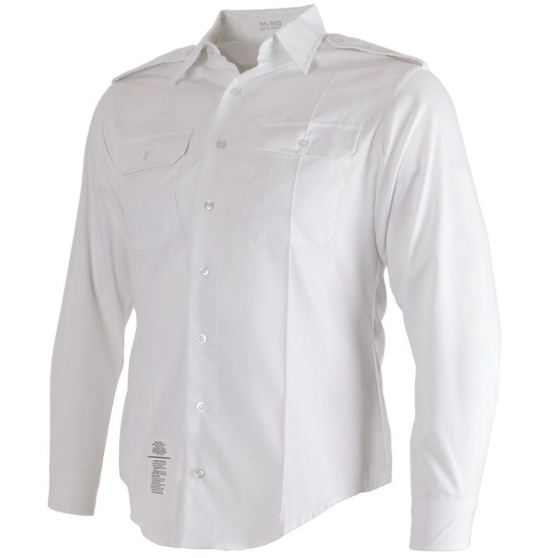 US Army ASU White Dress Long Sleeve Uniform Shirt 16- 32/33-C Long Sleeve Large US Army ASU White Dress Long Sleeve Uniform Shirt 16- 32/33-C Long Sleeve Large