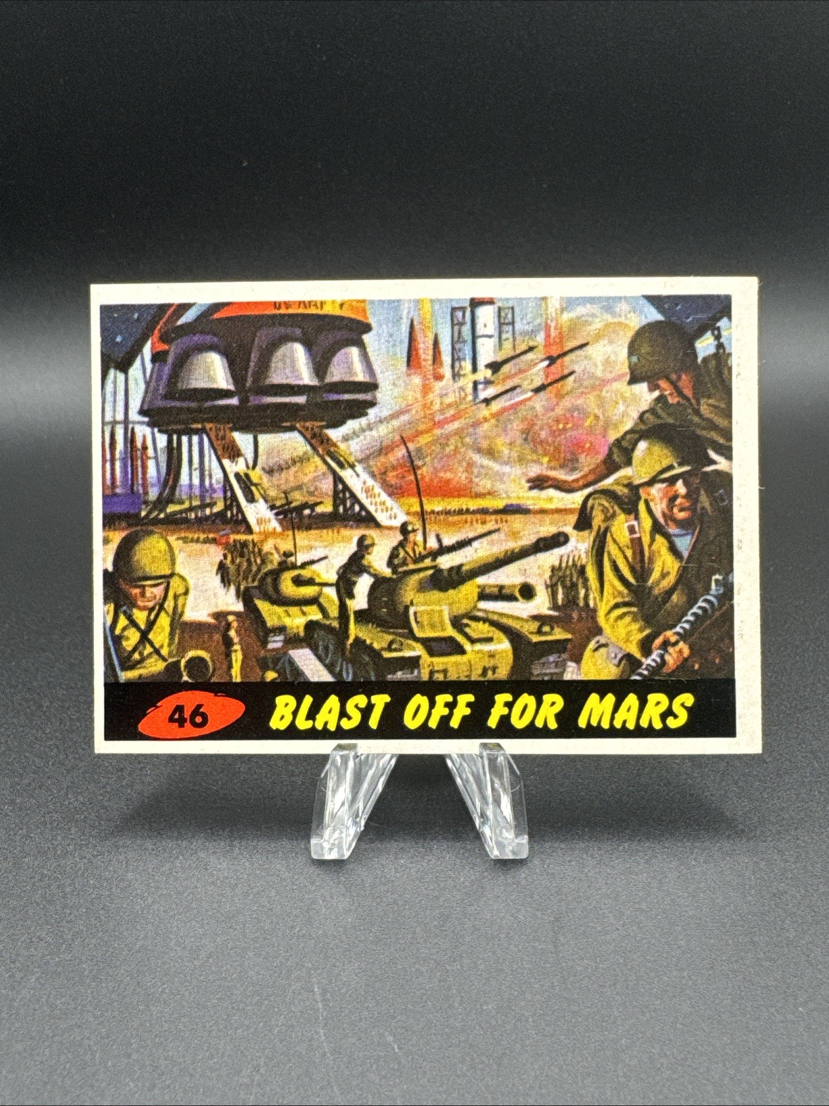 1962 Topps Mars Attacks #46 Blast Off For Mars  (Bubbles Inc.) NM-/MT