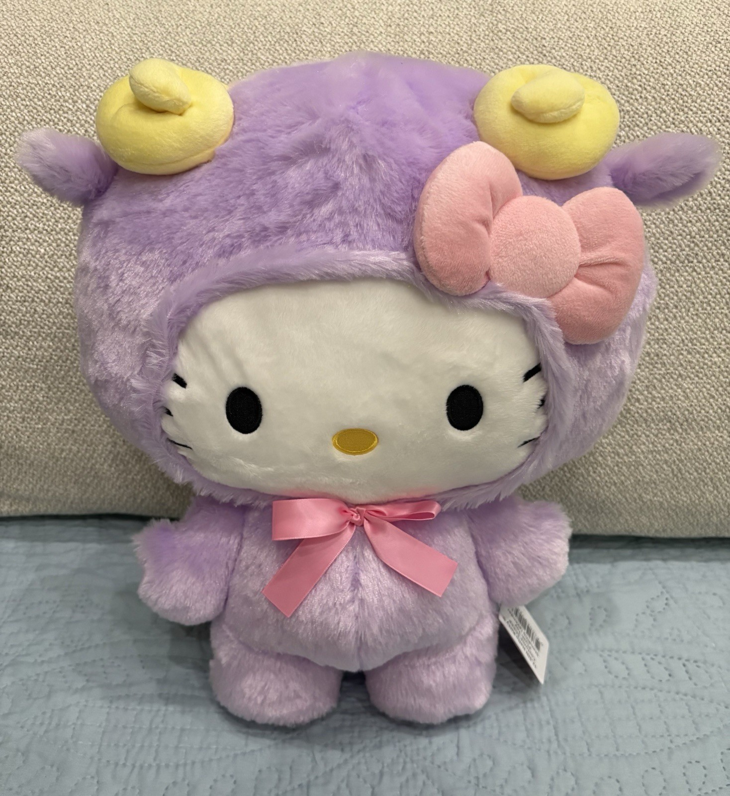Sanrio Hello Kitty Lavender Sheep Costume 12.5” Plush Standing NWT - US Seller