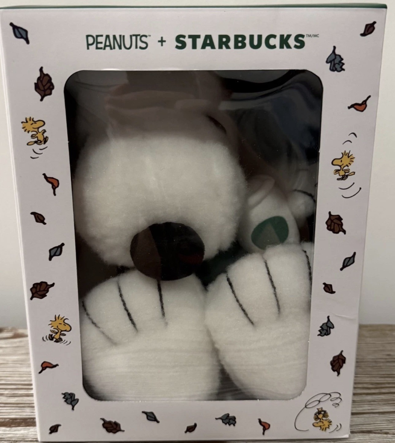 2026 Starbucks Peanuts Snoopy Plush Green Apron 100% AUTHENTIC SHIPS TODAY