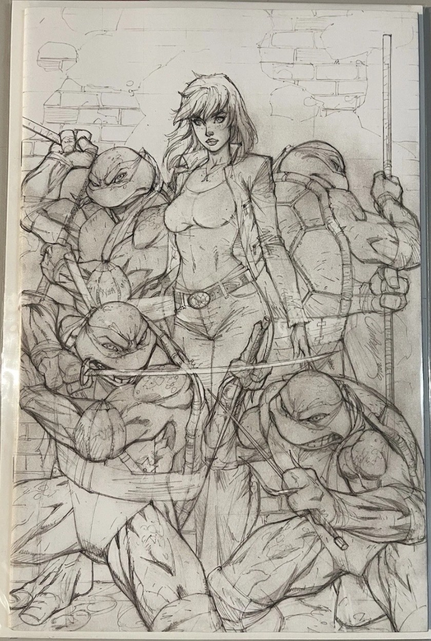 TMNT #20 (300th) J Scott Campbell Sketch BLIND BAG EXCLUSIVE 