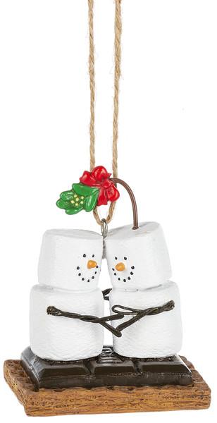 Original S'more Kissing under Mistletoe Ornament