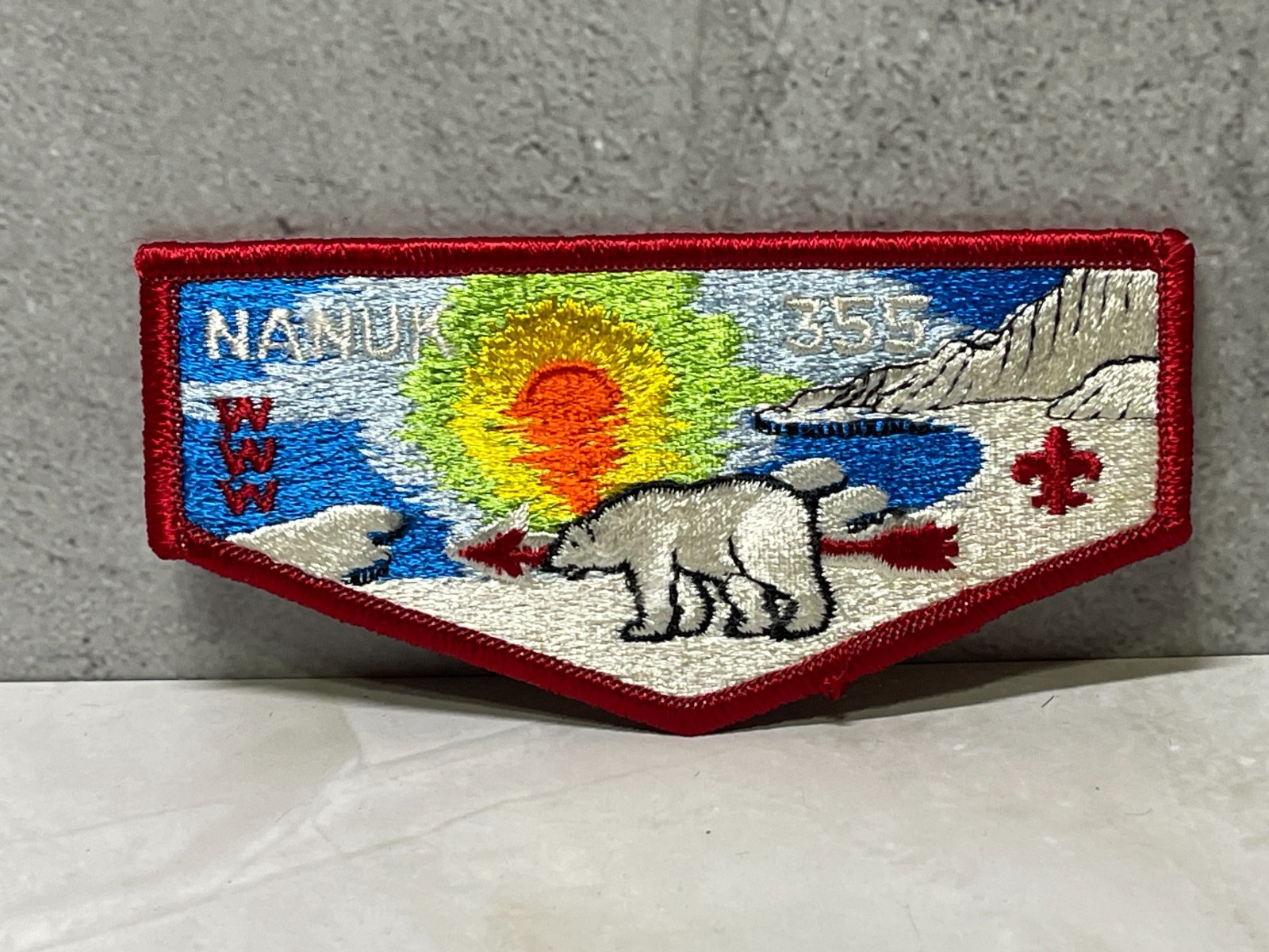 BSA Order of the Arrow OA Lodge Flap Patch - Nanuk Lodge 355