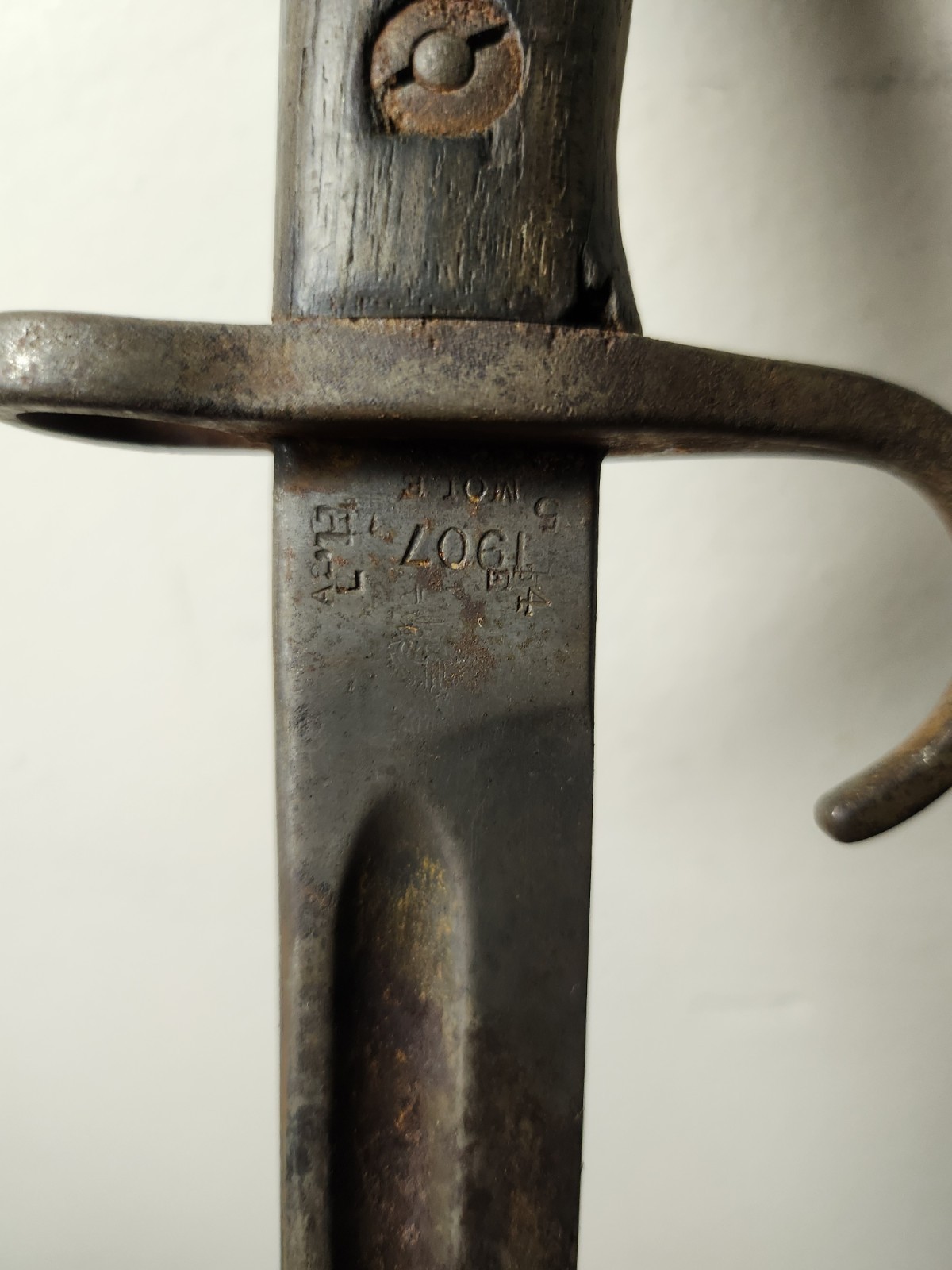 Rare WW1 - WW2 British Pattern 1907 Sword Bayonet MK1 With Hooked Quillion