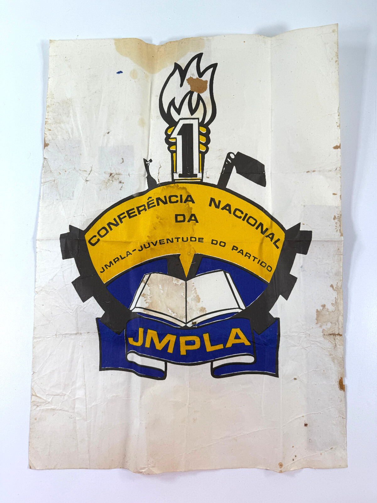RARE 1962 National JMPLA Poster Angola Juventude MPLA Liberation Angolan war RARE 1962 National JMPLA Poster Angola Juventude MPLA Liberation Angolan war