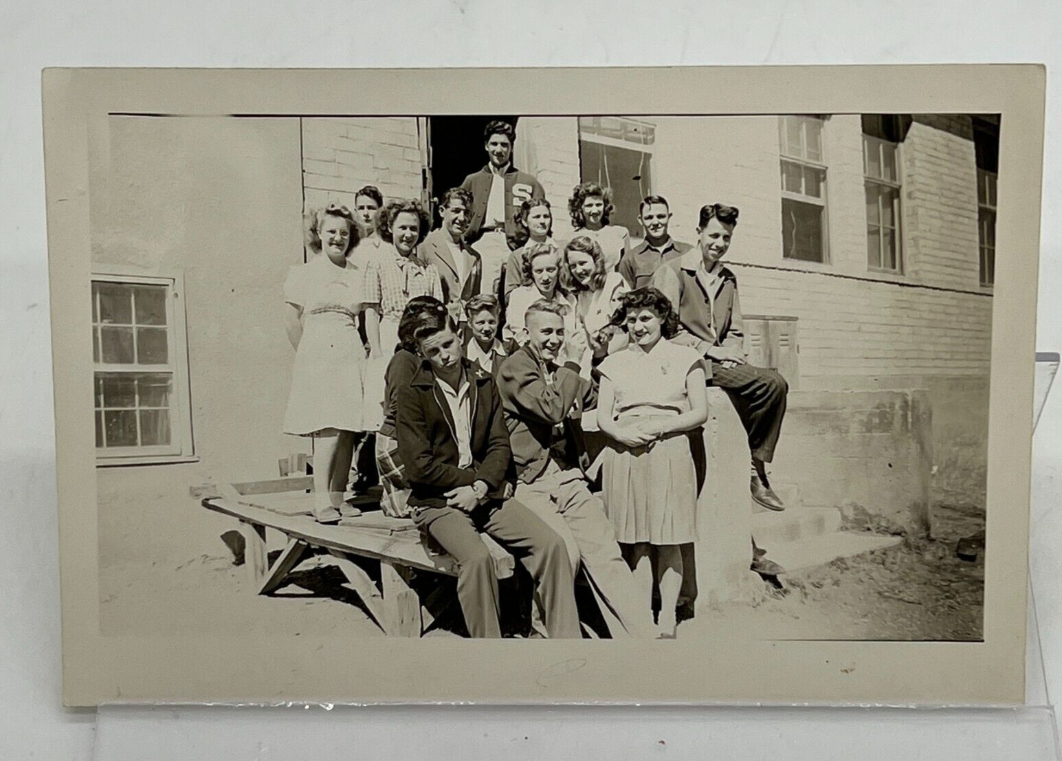 VTG 1950's Photo Hot Springs New Mexico High School Chemistry Class 4x6