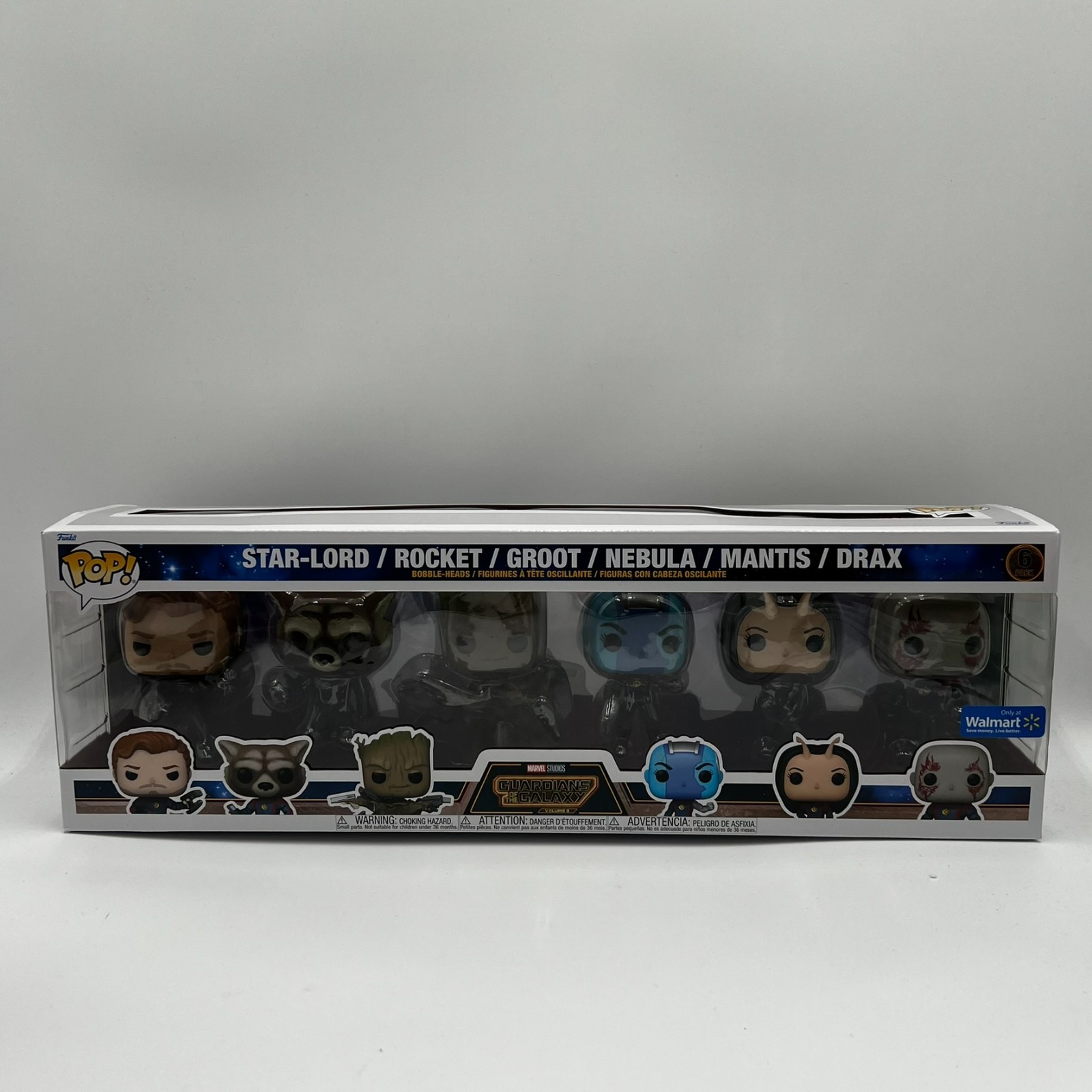 6 Funko Pops Guardian Galaxy Star-Lord, Rocket, Griot, Nebula, Mantis,Drax NIB
