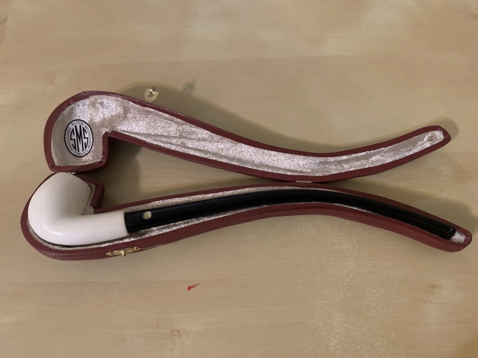 SMS Churchwarden Meerschaum Pipe-Unsmoked SMS Churchwarden Meerschaum Pipe-Unsmoked