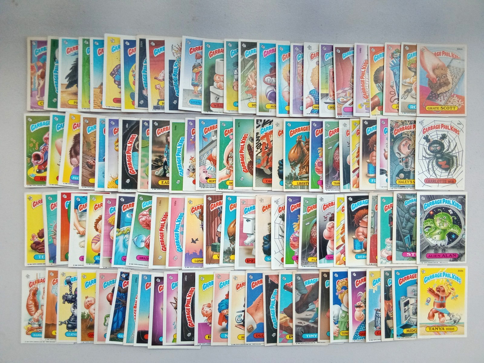 100 Garbage Pail Kids Cards (Original Series) 1986/1987 --No Duplicates--