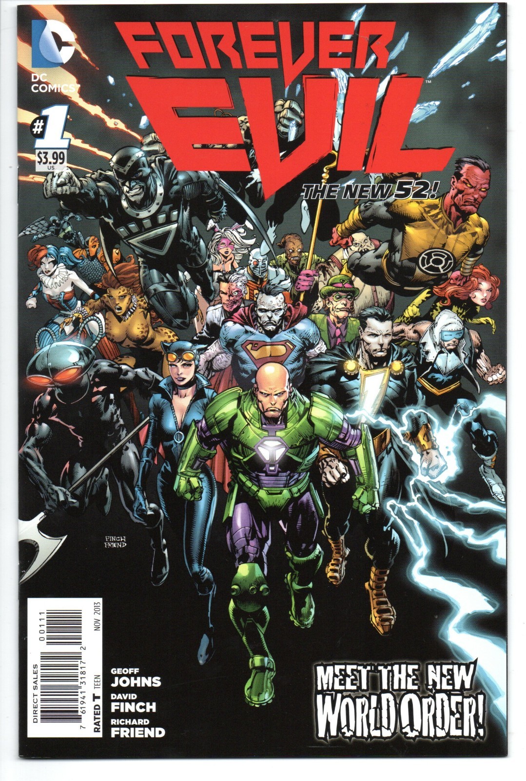 Forever Evil #1-#7 Complete Series DC Comics 2013 NM