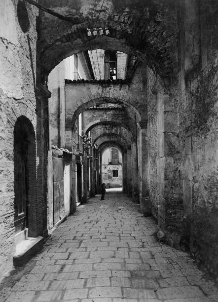 Italy, Campania, Piedimonte Matese, 1930-1940 OLD PHOTO
