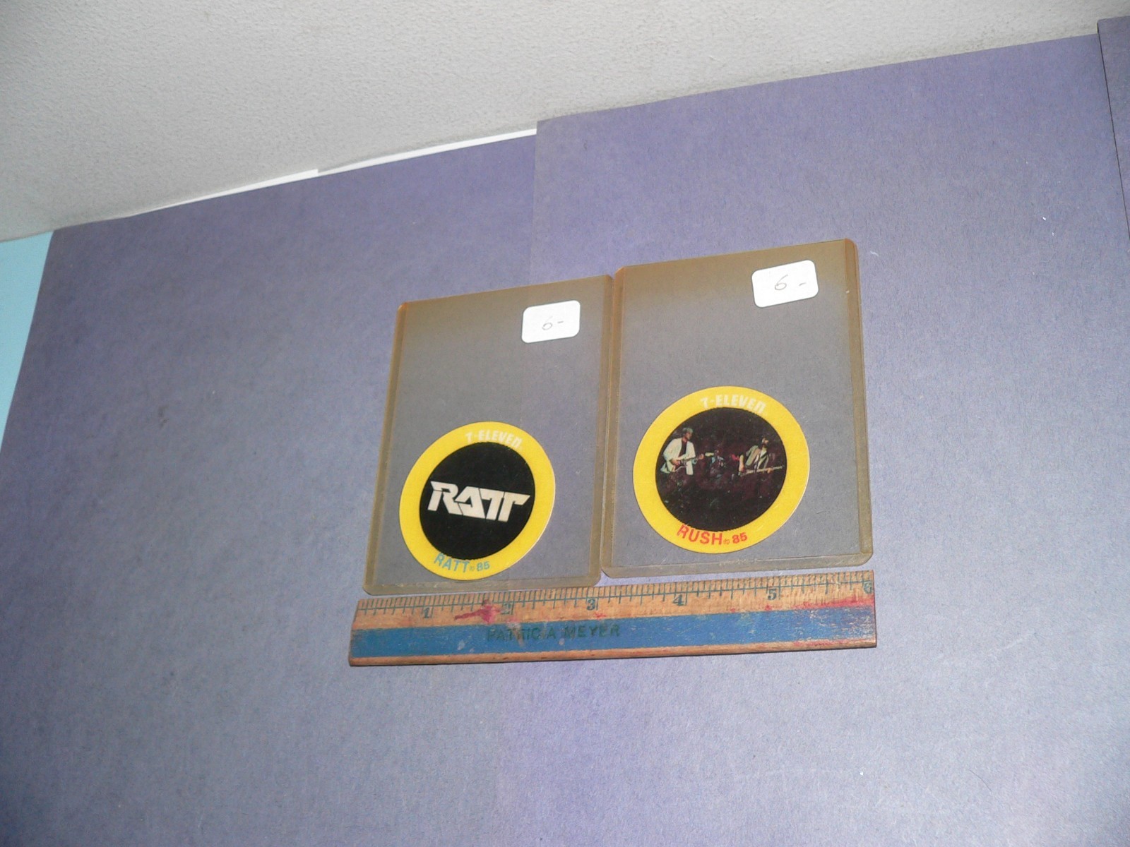 1985 RUSH & RATT 3D Lenticular Picture Disc 7-11 Slurpee ‘80s Music