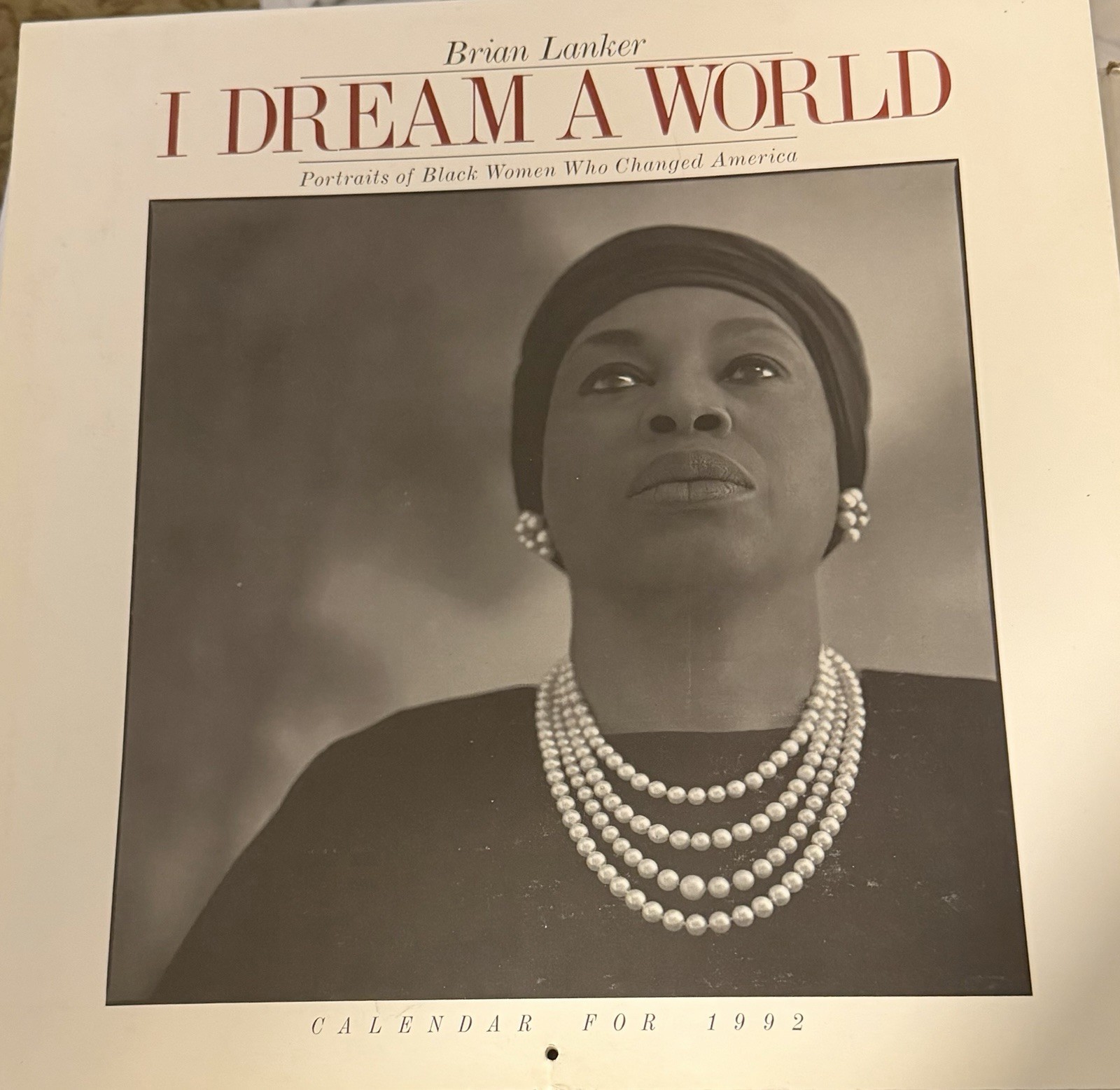 Vtg 1992 Framable Calendar I Dream A World Leontyne Price Opera Singer On Cover