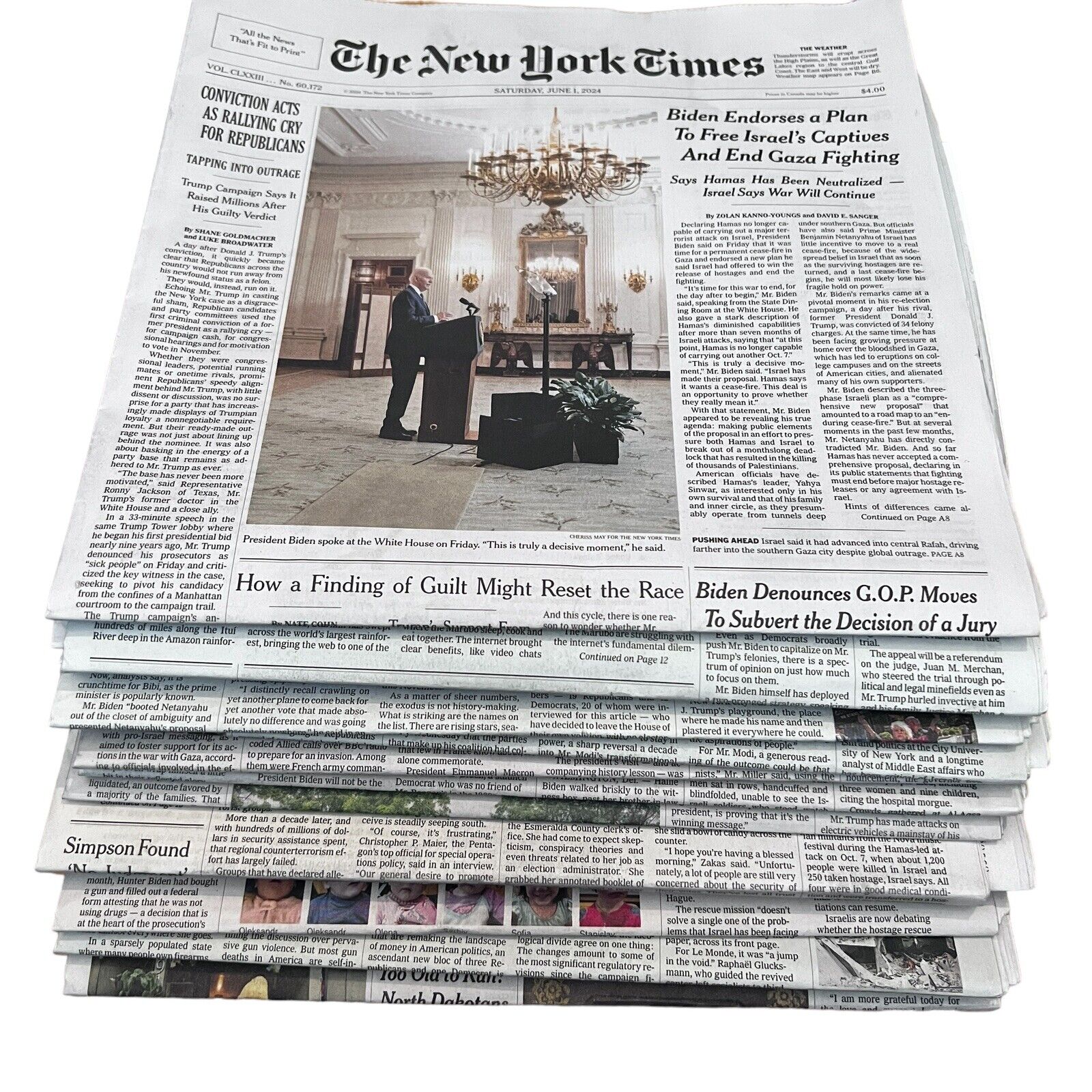 The New York Times Newspaper LOT/11 June 1 2 3 5 6 7 8 9 10 11 12 -2024 Complete
