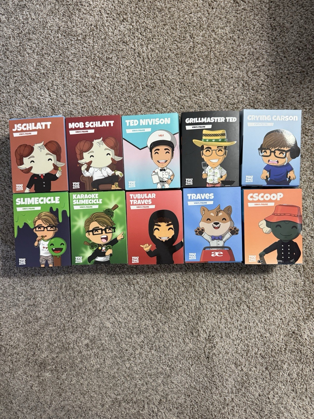Youtooz Lunch Club Collection Boxed Vinyl Figure Lot of 10 Jschlatt Slimecicle Youtooz Lunch Club Collection Boxed Vinyl Figure Lot of 10 Jschlatt Slimecicle