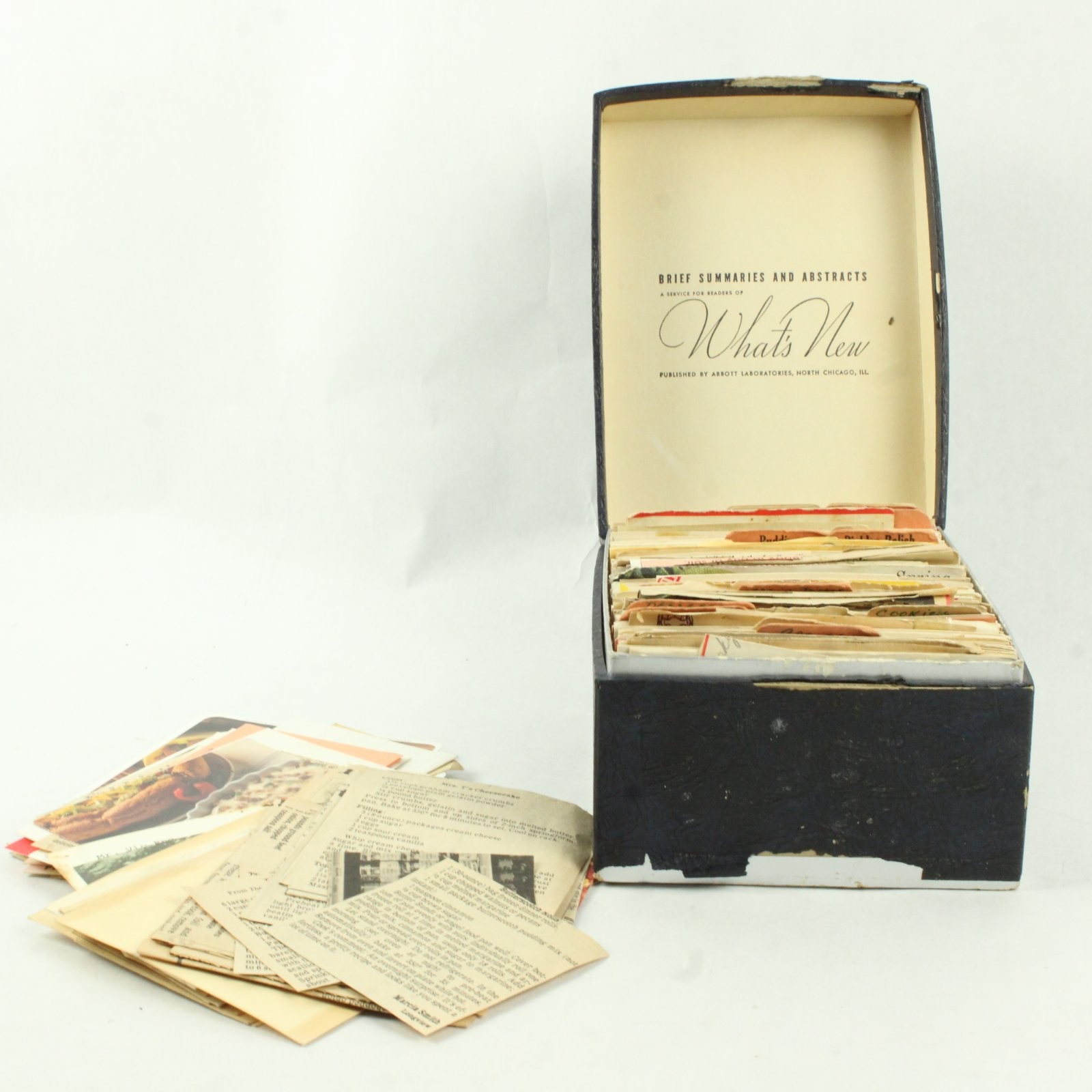 Vintage Boxed Abbott Labs Brief Summaries What's New Card File Vintage Boxed Abbott Labs Brief Summaries What's New Card File