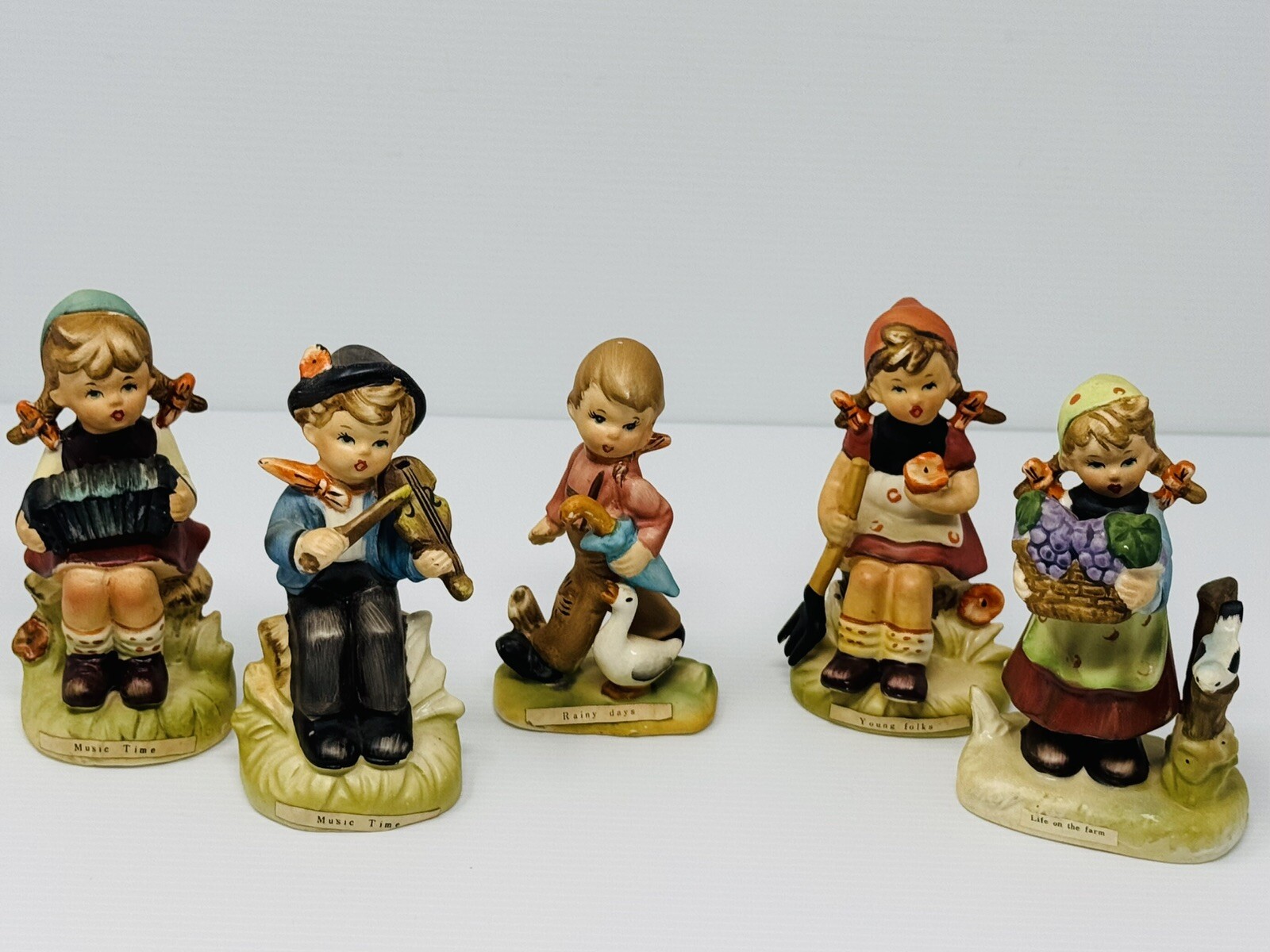 Vtg ARNART 5TH AVE HAND PAINTED Lot Of 5 Figurines Collection