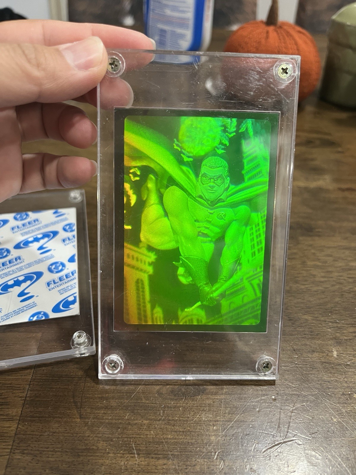 1995 Fleer Batman Forever Hologram Insert Card - Two-Face / Robin Holograph