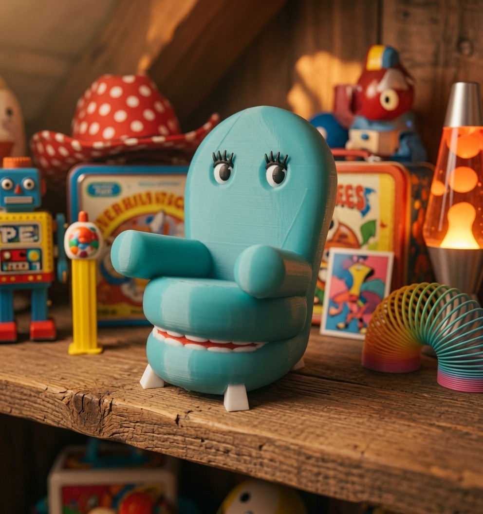 1980's Pee-Wee's Playhouse Style Character Chairry The Talking Armchair