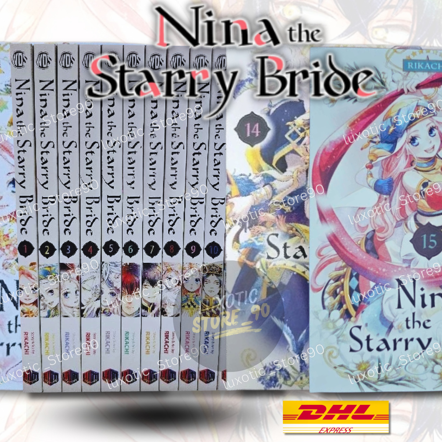 Manga Nina the Starry Bride Vol 1-15 English Comic Books New (Half/Full Set) DHL
