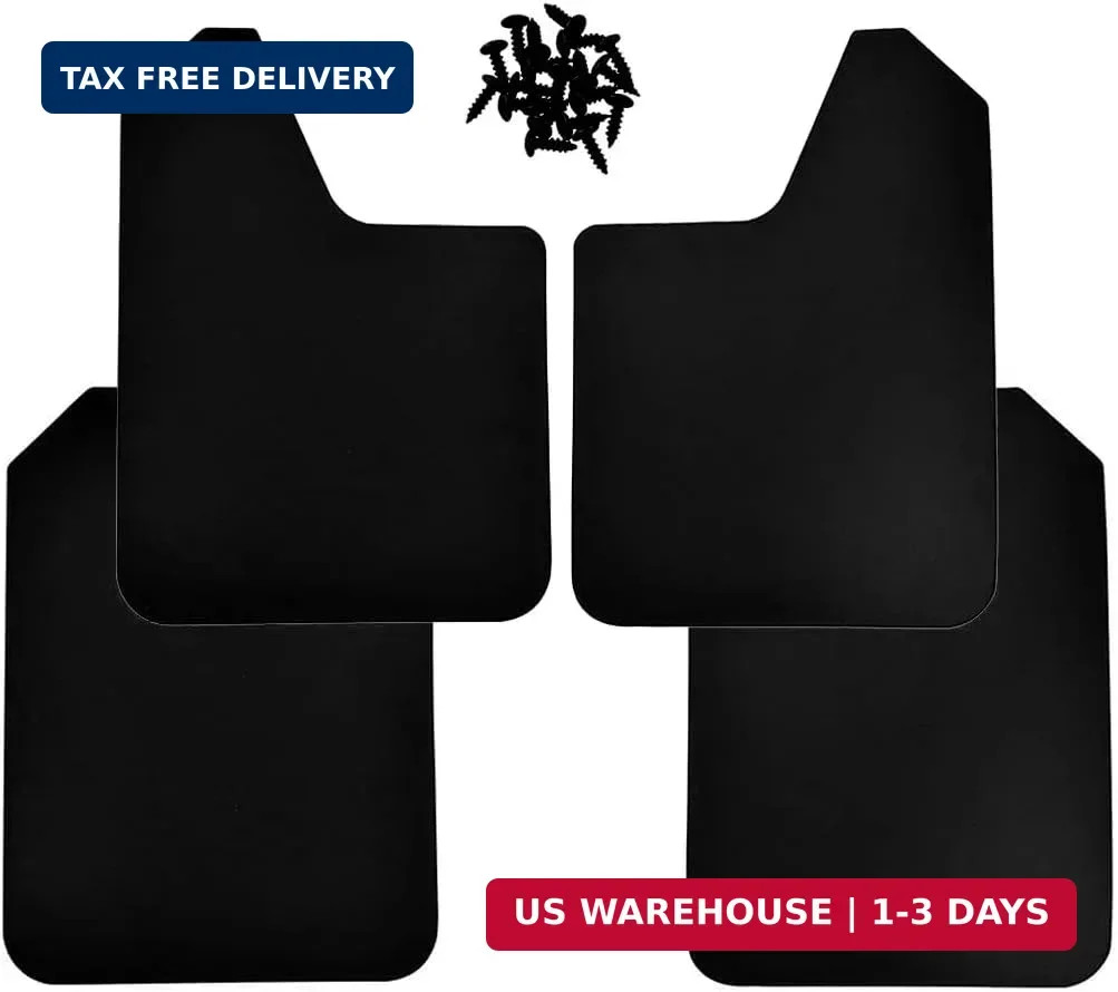 4PCS Universal Mud Flaps, Splash Guards with Screws