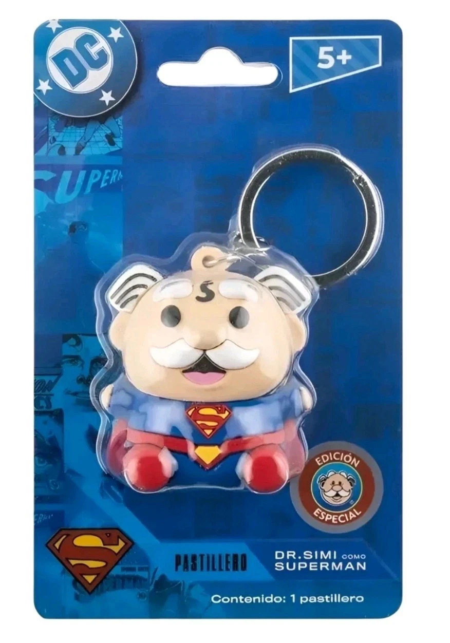 Dr Simi Superman Pastillero Llavero Keychain Pill Bottle Container Edicion Limit