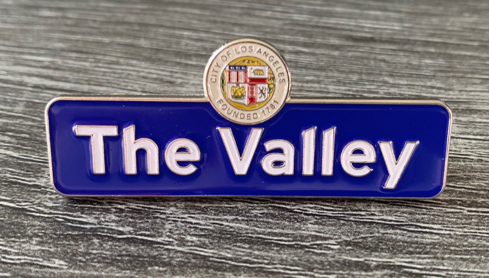 SAN FERNANDO VALLEY California Souvenir Street Sign Lapel Pin Badge New 2