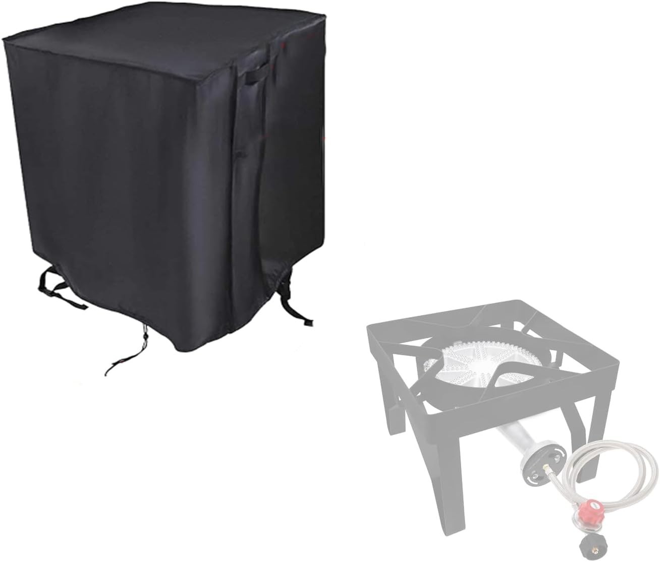 Outdoor Single Burner Stove Cover for GasOne 200K BTU Propane Burner, Waterpr...