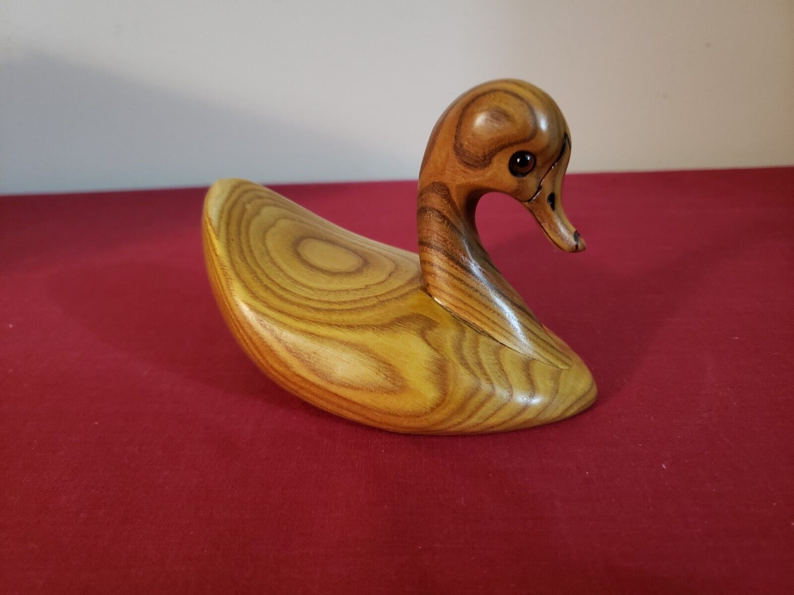 Vintage Noble A Needham - Wooden Long Tailed Duck Hand Carved - Canada