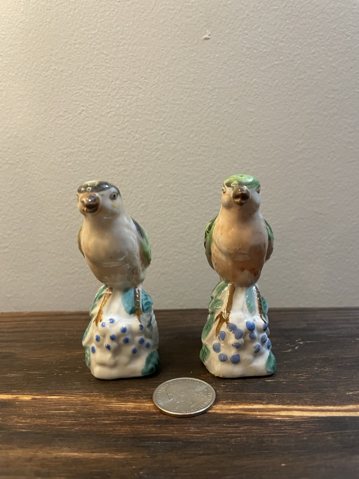 Vintage Ceramic Mid Century Japan Swallow Birds Salt And Pepper Shakers