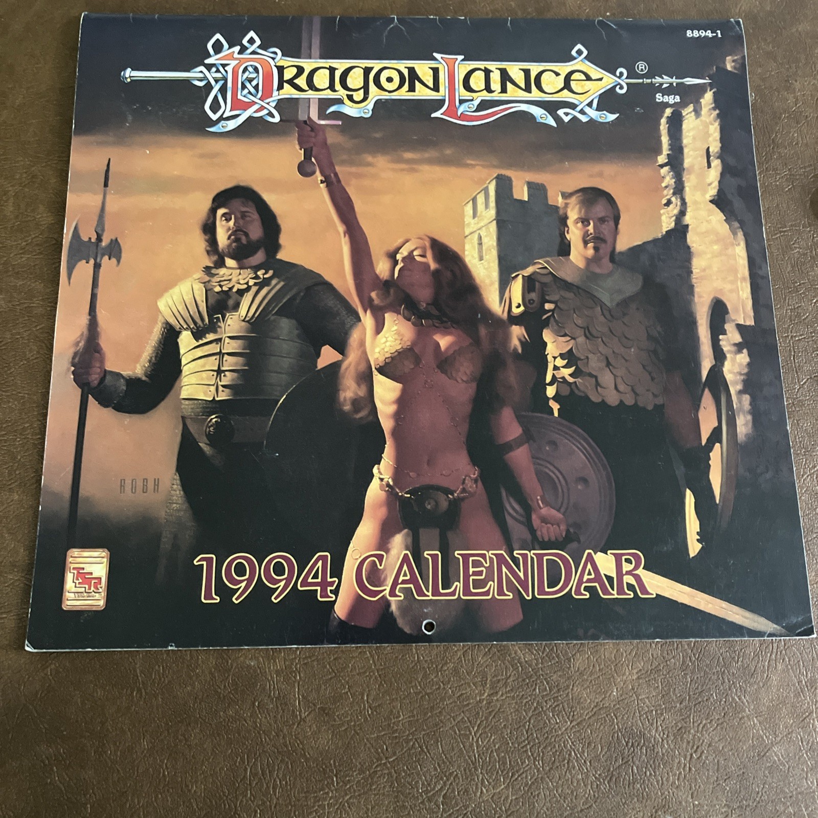 Vintage Dragonlance Saga 1994 Wall Calendar TSR Fantasy Dragon Art D&D RPG