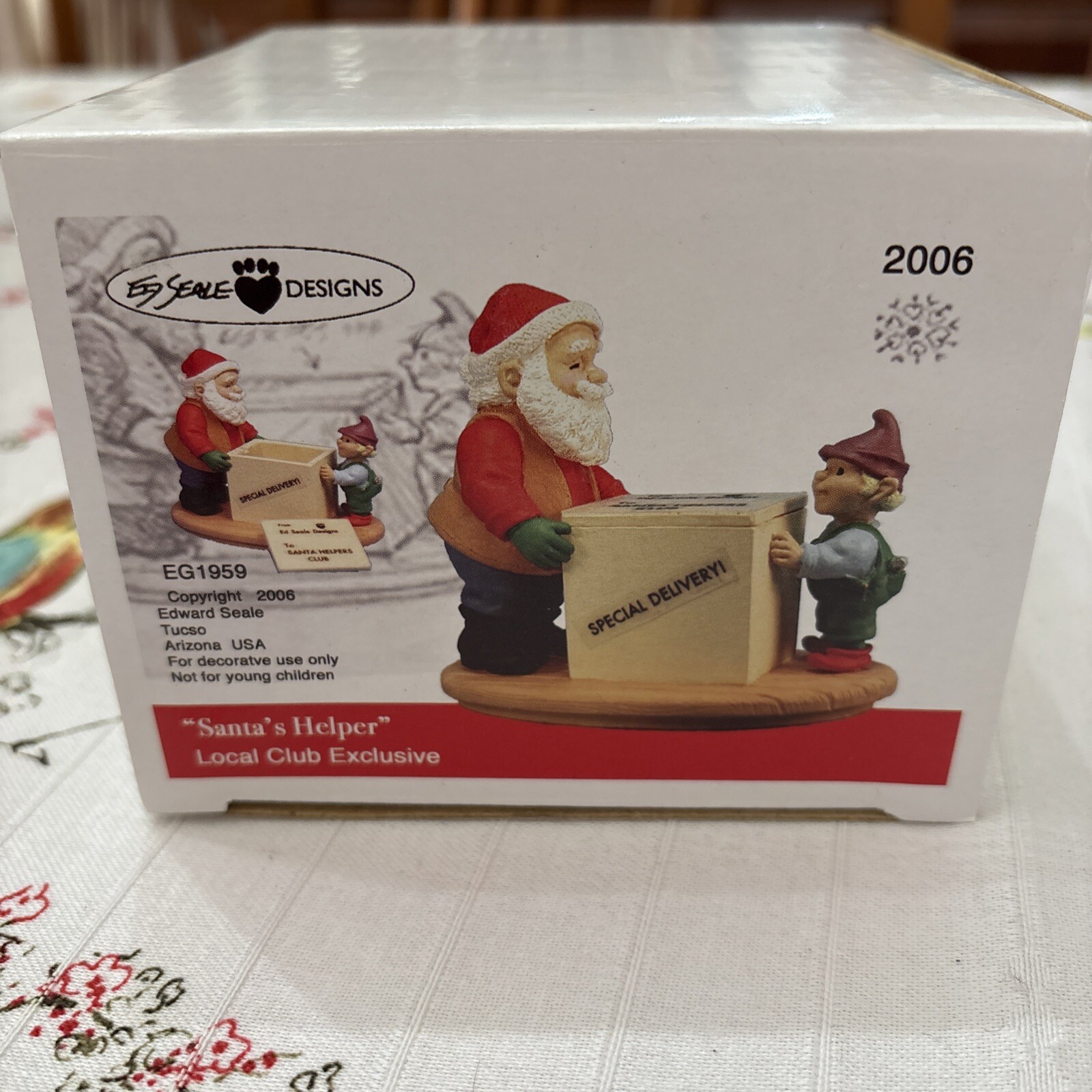 Hallmark Artist Ed Seale Designs 2006 SANTA’S HELPER EG1959 2006 Club Exclusive