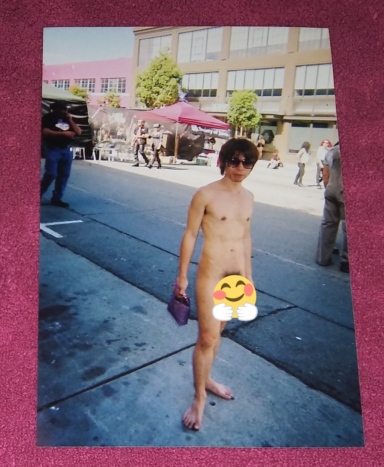 Vintage 4x6 Photo- topless- Sunglasses - Beefcake- Pinup- Gay Interest