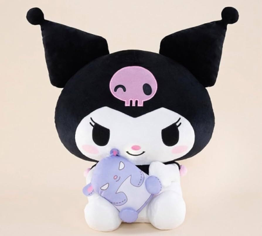 Sanrio Kuromi Baku Cuddle Super BIG 47cm DX Plush Doll Furyu (100% authentic)