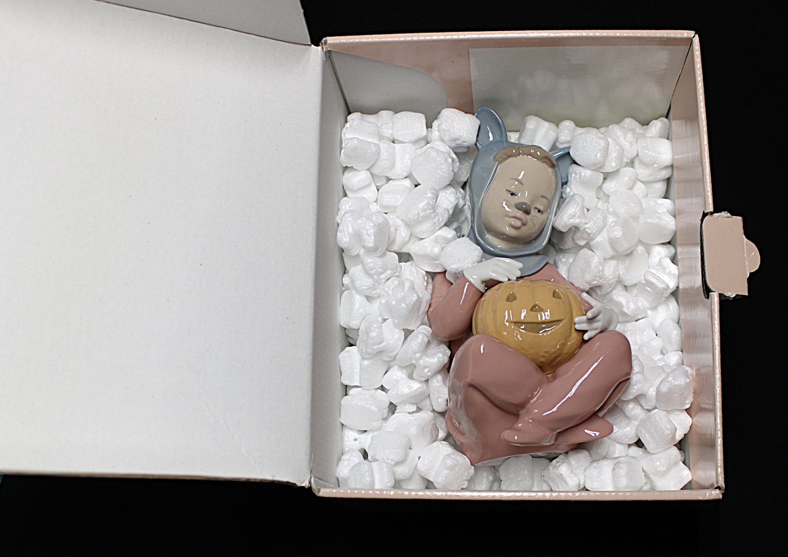 Lladro Nao - Halloween Night - Pumpkin Baby, #1405 W/Box Mint Cond. 8 1/2