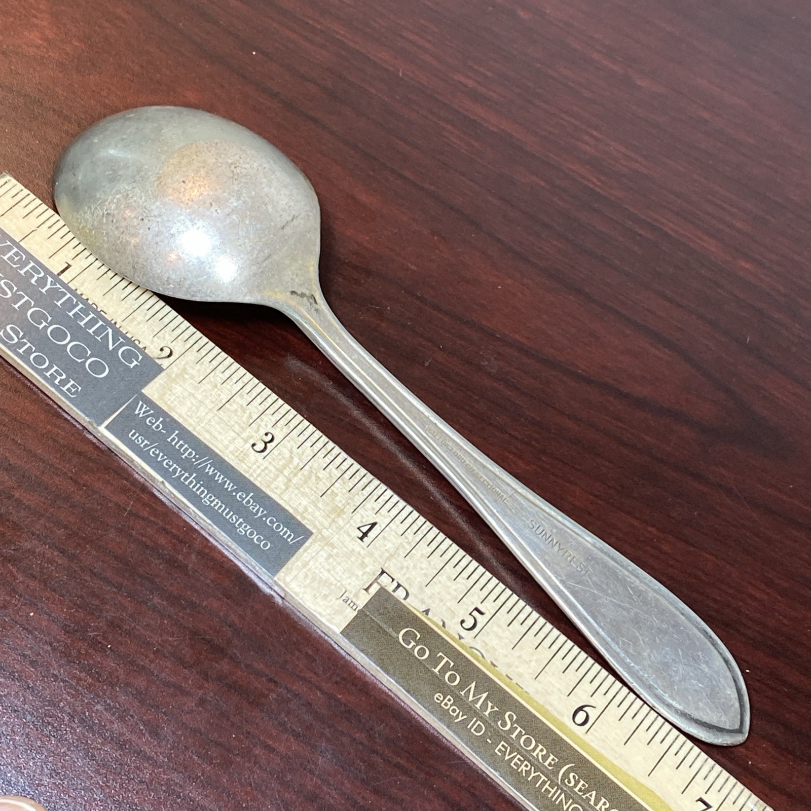 1940s Sunny Rest NUDIST Resort Palmerton Northeast PA Carbon Country GUMBO Spoon